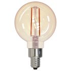 Bulbrite 861409 LED2G16/21K/FIL-NOS/3-3PK  Pack of (3) LED Filament G16 Nostalgic Thread Edison Light Bulb, 25 Watt Equivalent, 2100K, Antique Glass Finish