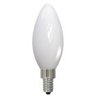 Bulbrite 861427 LED3B11/27K/FIL/M/3-4PK  Pack of (4) 3.6 Watt Dimmable Milky Finish B11 Candelabra (E12) LED Light Bulb - 300 Lumens, 2700K