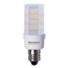 Bulbrite 861528 LED4E11/27K/120/F/D-2PK Pack of (2) 4.5 Watt Dimmable Frost Mini T4 Mini-Candelabra (E11) LED Bulb - 340 Lumens, 2700K, and 80 CRI