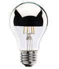 Bulbrite 861426 LED5A19/27K/FIL/HM/2 4.5W LED A19 2700K FILAMENT HALF MIRROR E26 120V FULLY COMPATIBLE DIMMING-2PK