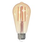Bulbrite 861410 LED7ST18/21K/FIL-NOS/3-2PK Pack of (2) 7 Watt Dimmable Antique Filament ST18 Medium (E26) LED Bulb - 650 Lumens, 2100K, and 80 CRI