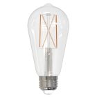 Bulbrite 861424 LED8ST18/30K/FIL/3-2PK Pack of (2) 8.5 Watt Dimmable Clear Filament ST18 Medium (E26) LED Bulb - 850 Lumens, 3000K, and 90 CRI