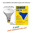 Damar World Wide 04821A-12 BR30 65W 130V Medium Base E26 2700K Warm White 6-PACK