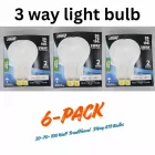 Fiet Electric 30/100/6 A21 30W-70W-100W 120V Medium Base E26 3000K Soft White 6-pack