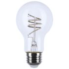 SATCO S10521 (6A19/CL/LED-GF/COIL/927/1CD) 6 Watt LED - Reminiscent - Flex Gray Coil Filament - A19 - Medium Base - 2700K CCT - Clear - 120 Volt