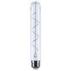 SATCO S10522 (6T9/CL/LED-GF/COIL/927/2CD) 6 Watt LED - Reminiscent - Flex Gray Coil Filament - T9 - Medium Base - 2700K CCT - Clear - 120 Volt - 2-Pack