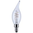 SATCO S10524R1 (4CA11/CL/LED-GF/COIL/927/2CD) 4 Watt CA11 LED - Reminiscent - Flex Gray Coil Filament - E12 Base - 2700K - 120 Volt - 2 Pack