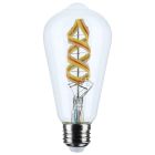SATCO S11240 ST19/6W/LED/RGBTW/CL 6 Watt - ST19 LED - 2700K-5000K RGB/Tunable White - Starfish IOT - Clear - Medium Base - 120 Volt