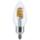 SATCO S11242 B11/4W/LED/RGBTW/CL/E12 4 Watt - B11 LED - 2700K-5000K RGB/Tunable White - Starfish IOT - Clear - Candelabra Base - 120 Volt