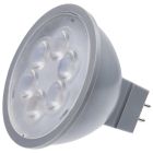 SATCO S11394 4.5MR16/LED/40'/840/12V 4.5 Watt MR16 LED; Silver Finish; 4000K; GU5.3 Base; 360 Lumens; 12 Volt