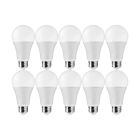 SATCO S11418 14A19/LED/E26/830/120V/10PK;14 Watt A19 LED; 3000K; 100 Watt Replacement; Medium base; 220 deg. Beam Angle; 10-Pack