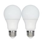 SATCO S11434 9.8A19/LED/827/ECO/ND/2PK;9.8 Watt; A19 LED; 2700K; Medium base; 220 deg. Beam Angle;120 Volt; Pack of 2