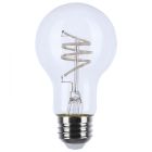 SATCO S11521 6A19/CL/LED-GF/COIL/927/120V 6 Watt LED - Reminiscent - Flex Gray Coil Filament - A19 - Medium Base - 2700K CCT - Clear - 120 Volt