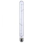 SATCO S11523 6T9/CL/LED-GF/STR/927/120V 6 Watt LED - Reminiscent - Flex Gray Straight Filament - T9 - Medium Base - 2700K CCT - Clear - 120 Volt