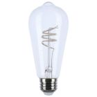 SATCO S11529 (6ST19/CL/LED-GF/COIL/930/E26) 6 Watt ST19 LED - Reminiscent - Flex Gray Coil Filament - E26 - 3000K - 120 Volt