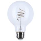 SATCO S11531 (6G25/CL/LED-GF/COIL/930/E26) 6 Watt G25 LED - Reminiscent - Flex Gray Coil Filament - E26 - 3000K - 120 Volt