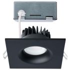 SATCO S11634R1 (10W/DW/DNL3/CCT/SQ/RD/BK)  10 Watt LED Direct Wire Downlight - Remote Driver - CCT Selectable - Dimmable - Square - Black Finish
