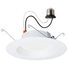 SATCO S11646 12.5WLED/DLR/5-6/CCT-SEL/RD/WH 12.5 Watt LED High Lumen Downlight Retrofit - 5-6 Inch - 27K/30K/35K/40K/50K CCT Selectable - 120 Volts - Dimmable - White Finish