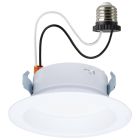 SATCO S11647 (10WLED/DLR/4/CCT-SEL/RD/WH) 10 Watt LED High Output Downlight Retrofit - 4 Inch - 27K/30K/35K/40K/50K CCT Selectable - Round - White Finish