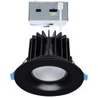 SATCO S11671 (24WLED/DW/DNL3/FS/RND/DD/BK)  16/20/24 Watt LED Remote Driver Downlight - 27K/30K/35K/40K/50K CCT - Field Selectable - Round - Black Finish - Dual Dimming - 120-277 Volt