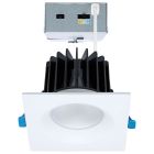 SATCO S11673 (24WLED/DW/DNL3/FS/SQ/DD/WH)  16/20/24 Watt LED Remote Driver Downlight - 27K/30K/35K/40K/50K CCT - Field Selectable - Square - White Finish - Dual Dimming - 120-277 Volt