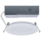 SATCO S11680 (8WLED/DW/4/CCT/RND/FL/RD) 8 Watt LED Direct Wire Performer Series Downlight - Remote Driver - 4 Inch - 27K/3K/35K/4K/5K CCT Selectable - Round - Flat Face - White Finish