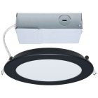 SATCO S11686 (11WLED/DW/6/CCT/RND/FL/RD/BK)  11 Watt LED Direct Wire Performer Series Downlight - Remote Driver - 6 Inch - 27K/3K/35K/4K/5K CCT Selectable - Round - Flat Face - Black Finish