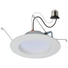 SATCO S18801 13LED/RDL/5-6/WS/5CCT/RD LED Retrofit Downlight - 7/10/13 Wattage Selectable - CCT and Lumens Selectable - 120 Volt - ColorQuick and PowerQuick Technology - Round White Finish