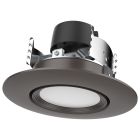 SATCO S11856 7.5WLED/DIR/4/60'/CCT-SEL/120V 7.5 Watt; LED Retrofit Downlight; Gimbaled; 120 Volt; CCT Selectable; Bronze Finish