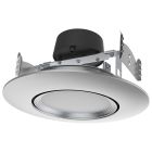 SATCO S11858 10.5WLED/DIR/5-6/CCT-SEL/120V/ 10.5 Watt; LED Retrofit Downlight; Gimbaled; 120 Volt; CCT Selectable; Brushed Nickel Finish