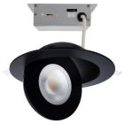SATCO S11862 15WLED/GBL/6/CCT/RND/BLK 15 Watt; CCT Selectable; LED Direct Wire Downlight; Gimbaled; 6 Inch Round; Remote Driver; Black