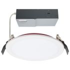 SATCO S11866 13WLED/6/FR/CCT/SLF/RD/FL/RND 13 Watt LED; Fire Rated 6 Inch Direct Wire Downlight; Round Shape; White Finish; CCT Selectable; 120 Volts; Dimmable