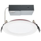 SATCO S11867 13WLED/6/FR/CCT/SLF/RD/STB/RND 13 Watt LED; Fire Rated 6 Inch Direct Wire Downlight; Round Shape; White Finish; CCT Selectable; 120 Volts; Dimmable; Remote Driver