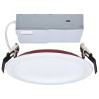 SATCO S11867R1 (13WLED/6/FR/CCT/SLF/RD/STB/RND)  13 Watt LED - Fire Rated 6 Inch Direct Wire Slim Fit Step Baffle Downlight - Round Shape - White Finish - CCT Selectable - 120 Volts - Dimmable