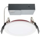SATCO S11868 10WLED/4/CFR/CCT/SLF/RD/FL/RND 10 Watt LED; Fire Rated 4 Inch; Direct Wire Downlight; Round Shape; White Finish; CCT Selectable; 120-277 Volts; Dimmable