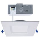 SATCO S11873R1 (12WLED/DW/6/CCT-SEL/SQ/RD/WH)  12 Watt LED Direct Wire Downlight - Slimfit - Smooth Baffle - 6 Inch - CCT Selectable - Square - Remote Driver - White Finish