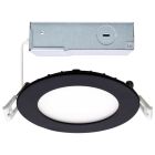 SATCO S11874R1 (10WLED/DW/4/CCT-SEL/RND/RD/BK)  10 Watt LED Direct Wire Downlight - 4-Inch - CCT Selectable - Round - Remote Driver - Black Finish