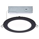 SATCO S11875R1 (12WLED/DW/6/CCT-SEL/RND/RD/BK)  12 Watt LED Direct Wire Downlight - 6-Inch - CCT Selectable - Round - Remote Driver - Black Finish