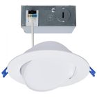 SATCO S11879 14WLED/6/CCT/LP/RD/DIR/FL 14 Watt - 6" - Directional Low-Profile Downlight - CCT Selectable - 120 Volt - White Finish
