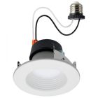 SATCO S11882 9.5WLED/DLR/4/WS/5CCT/RD/DB Field Selectable LED Downlight Retrofit - Deep Baffle - 5.8/7/9.5 Watts - 27K/30K/35K/40K/50K CCT - 4 Inch - Round Shape - White Finish - 120 Volts