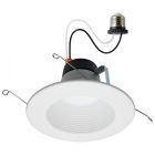 SATCO S11883 13.5WLED/DLR/5-6/WS/5CCT/RD/DB Field Selectable LED Downlight Retrofit - Deep Baffle - 8/10.5/13.5 Watts - 27K/30K/35K/40K/50K CCT - 5-6 Inch - Round Shape - White Finish - 120 Volts