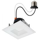 SATCO S11884 9.5WLED/DLR/4/WS/5CCT/SQ/DB Field Selectable LED Downlight Retrofit - Deep Baffle - 5.8/7/9.5 Watts - 27K/30K/35K/40K/50K CCT - 4 Inch - Square Shape - White Finish - 120 Volts