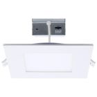 SATCO S11889 (12WLED/DW/6/CCT-SEL/SQ/RD/NL) 12 Watt LED Direct Wire Downlight with Night Light - 6 Inch - Remote Driver - CCT Selectable - Dimmable - Square - White Finish