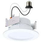 SATCO S11891 (8WLED/DLR/4/CCT-SEL/WR/RND/WH) 8 Watt - 4 Inch LED Downlight Retrofit - 27K/30K/35K/40K/50K CCT Selectable - Regressed Wafer - Round - Matte White Finish