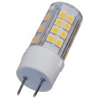 SATCO S12126 4.5W/LED/G8/CL/830/120V/1CD 4.5 Watt Mini LED - G8 Base - 3000K - Clear Finish - 120 Volt