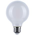 SATCO S12153 (8G25L/930WD/E26/GWYS) 8 Watt LED G25 - 3000K-2000K Warm Dimming - Medium Base - White Finish