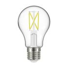 SATCO S12409 5A19/CL/LED/E26/930/120V;5 Watt LED A19; Clear; Medium Base; 3000K; 90 CRI; 120 Volt
