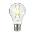 SATCO S12418 8A19/CL/LED/E26/950/120V;8 Watt LED A19; Clear; Medium Base; 5000K; 90 CRI; 120 Volt