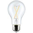 SATCO S12461 5A19/CL/LED/E26/930/4PK/120V 5 Watt A19 LED; Clear; 3000K; Medium Base; 120 Volt; 4-Pack