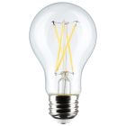 SATCO S12462 8A19/CL/LED/E26/927/4PK/120V 8 Watt A19 LED; Clear; 2700K; Medium Base; 120 Volt; 4-Pack